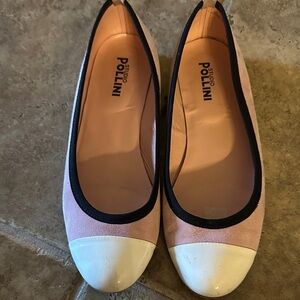 Studio Pollini Women's Flats in Pink and White